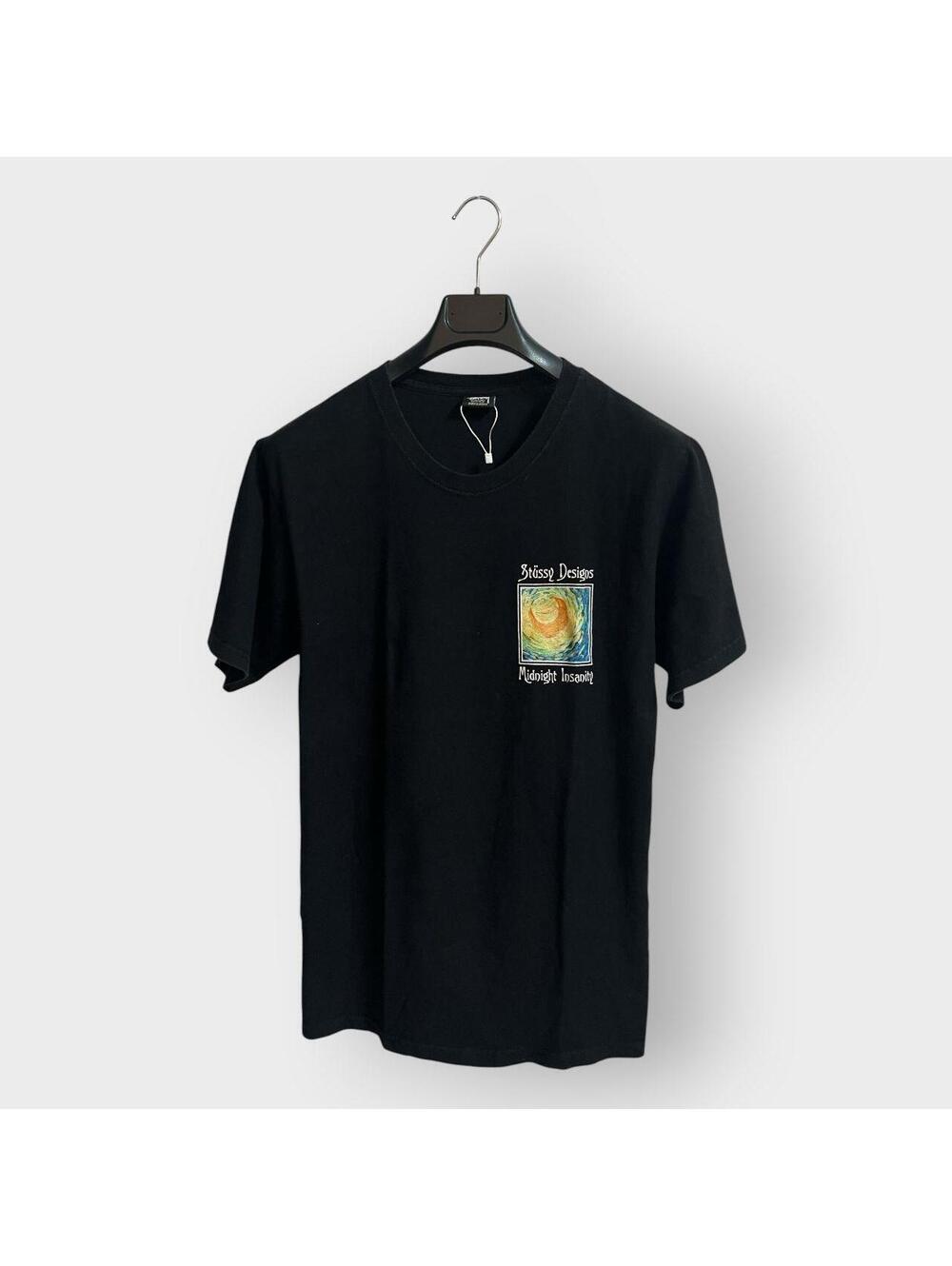 Stussy Painting Graphic Tee Black Size M Vintage